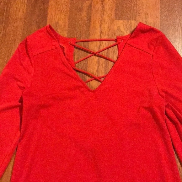 Red Express caged Blouse - Picture 7 of 10